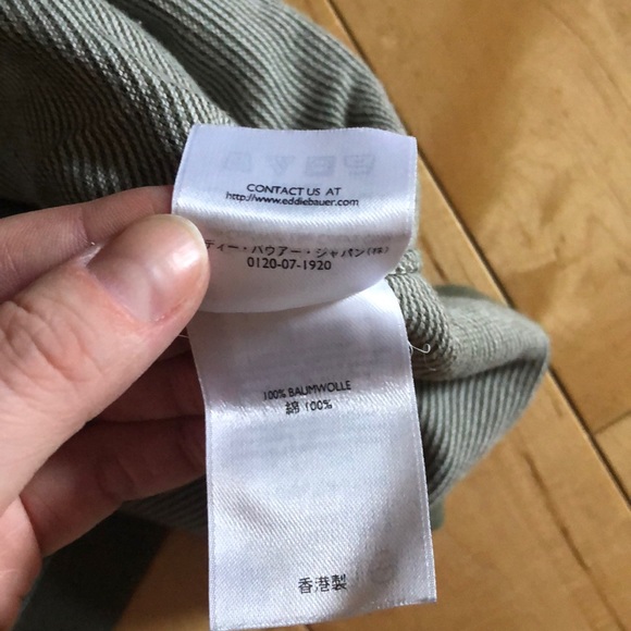 Eddie Bauer 100% Wool Striped V-neck Tee - Picture 5 of 8